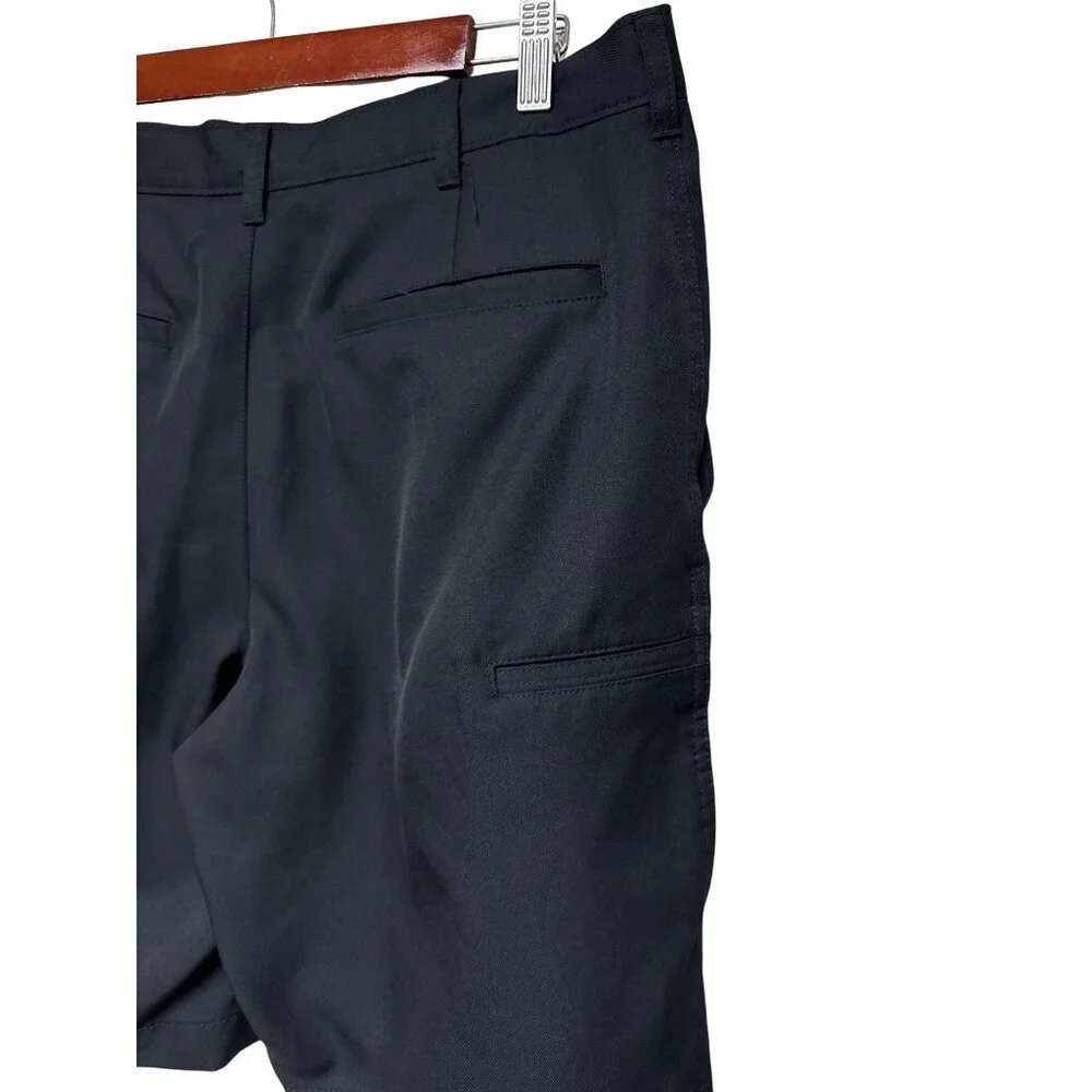 PGA Tour Men's Shorts Black Chino Golf Activewear Flat Front Size 32